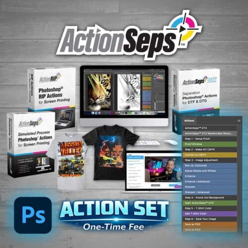 Simulated process software for screen printing - ActionSeps™