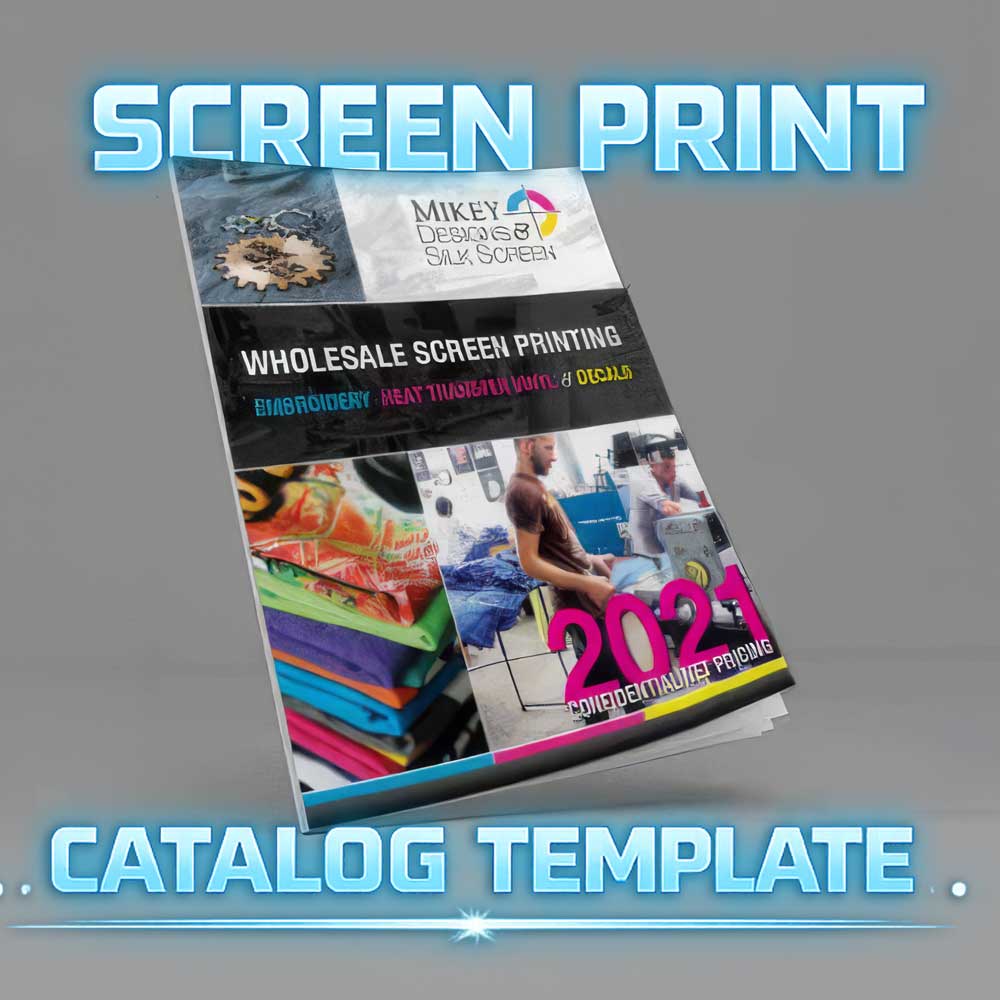 screen print, dtf, dtg, htv, and embroidery catalog template for businesses